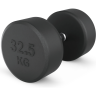 Гантель круглая UNIX FIT PRO обрезиненная 32,5 кг DBRND32_5PBKx2